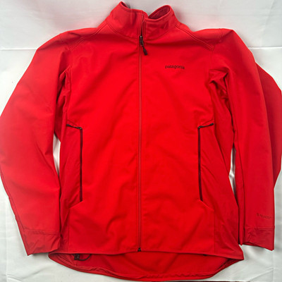 Patagonia Men s Red Windbloc Full Zip Jacket Stand-Up Collar XL