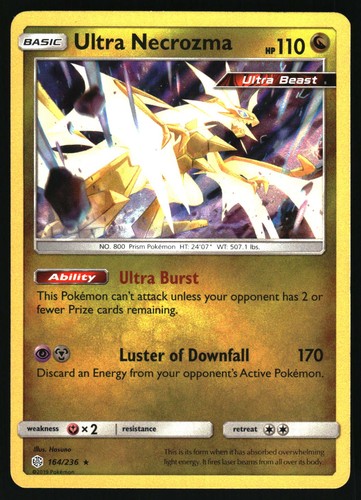 Pokemon Ultra Necrozma SM - Cosmic Eclipse 164/236 Near Mint NM Holo Rare