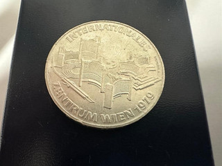Silbermünze Österreich 100 Schilling Internationales Zentrum Wien 1979