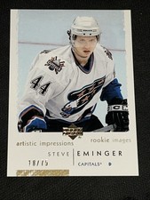 STEVE EMINGER ROOKIE Gold #d/75 2002-03 UD Artistic ImpressionS