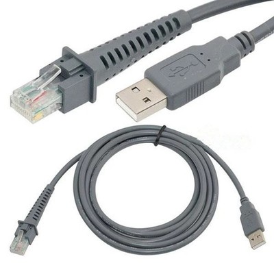 LS2208 USB Cable CBA-U01-S07ZAR for Symbol Barcode Scanner LS4208 LS7708 LS9208