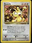 Meowth 62/82 Team Rocket Unlimited Pokemon TCG 2000 MP