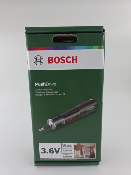 Bosch Akku-Schrauber Pushdrive Mit Integriertem Akku - Im Karton - 06039C6002-image