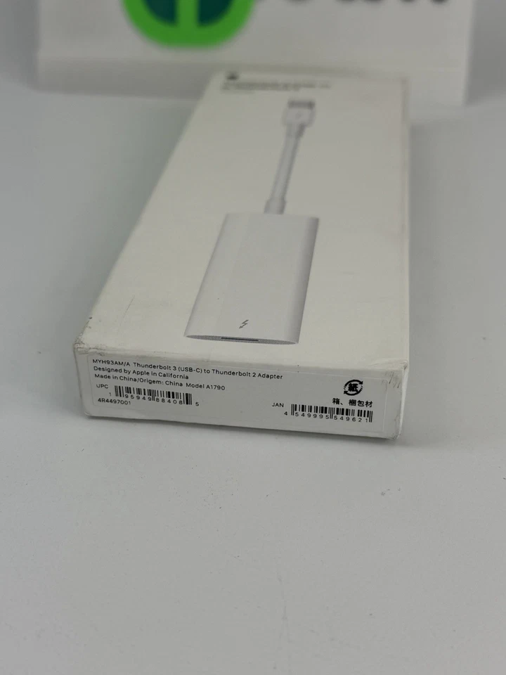 Apple Thunderbolt3 to Thunderbolt2 Adapter MYH93AM/A Brand NEW! Sealed - Image 4 of 4