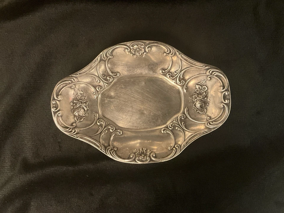 Antiguo plato de baratija Art Nouveau de plata esterlina Gorham MNFTR, estampado, 1,4 OZ Foto 2 de 4