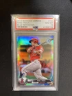 2017 Bowman Chrome Mike Trout Blue Refractor/150 #100 PSA 10