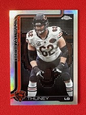 2025 Topps Chrome Lightboard Team Logo Variation Joe Thuney Bears #50 SP Bears