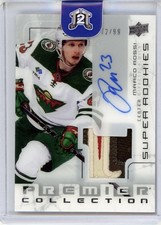 2020-21 Upper Deck Premier Super Rookie Patch Auto /99 Marco Rossi