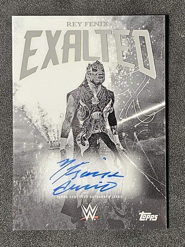 2025 Topps WWE Exalted REY FENIX Black and White Signatures AUTO #BWS-RFX