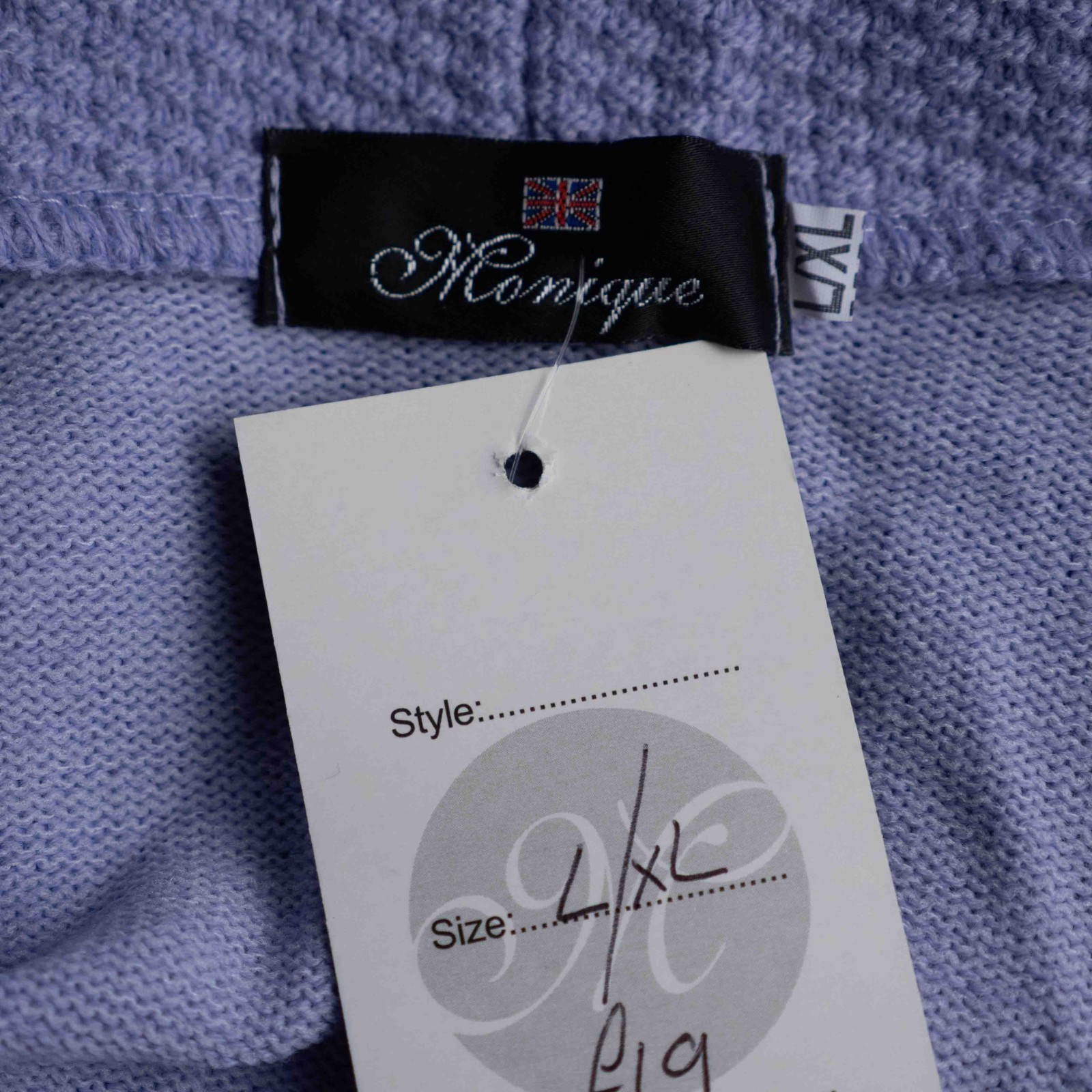 Monique L/XL lilac edge to edge cardigan image 6