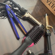 Plancha CHI Ultra CHI Azul 1", Herramientas Calientes Rizador, Cepillo Secador de Pelo Revlon