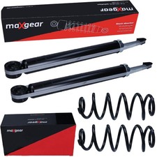 2x MAXGEAR STOSSDÄMPFER+FAHRWERKSFEDER HINTEN passend für AUDI A5 B8 A6 C7 A7