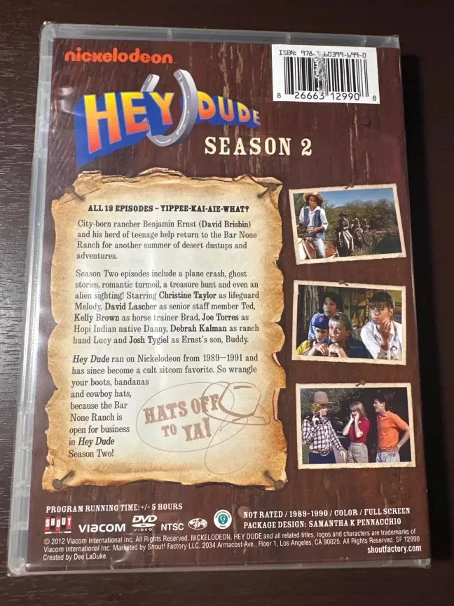 Hey Dude: Second Season 2 Two (DVD 2012 2-Disc Set) Nickelodeon NEW!! - Image 2 of 4