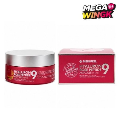 MEDI-PEEL Hyaluron Rose Peptide 9 Ampoule Eye Patch - 60 Patches Hydrating Care