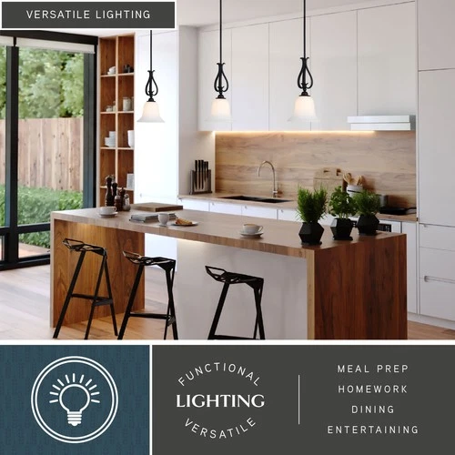 Vaxcel Lighting P0381 Monrovia 9"W Mini Pendant - Bronze - Picture 11 of 12