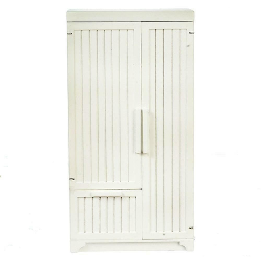 Dolls House White Refrigerator  Fridge Freezer JBM Miniature Kitchen Furniture