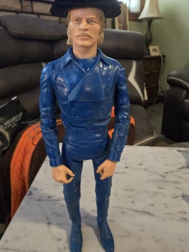 Vintage Marx Johnny West General Custer Action Figure with Hat - Made in USA