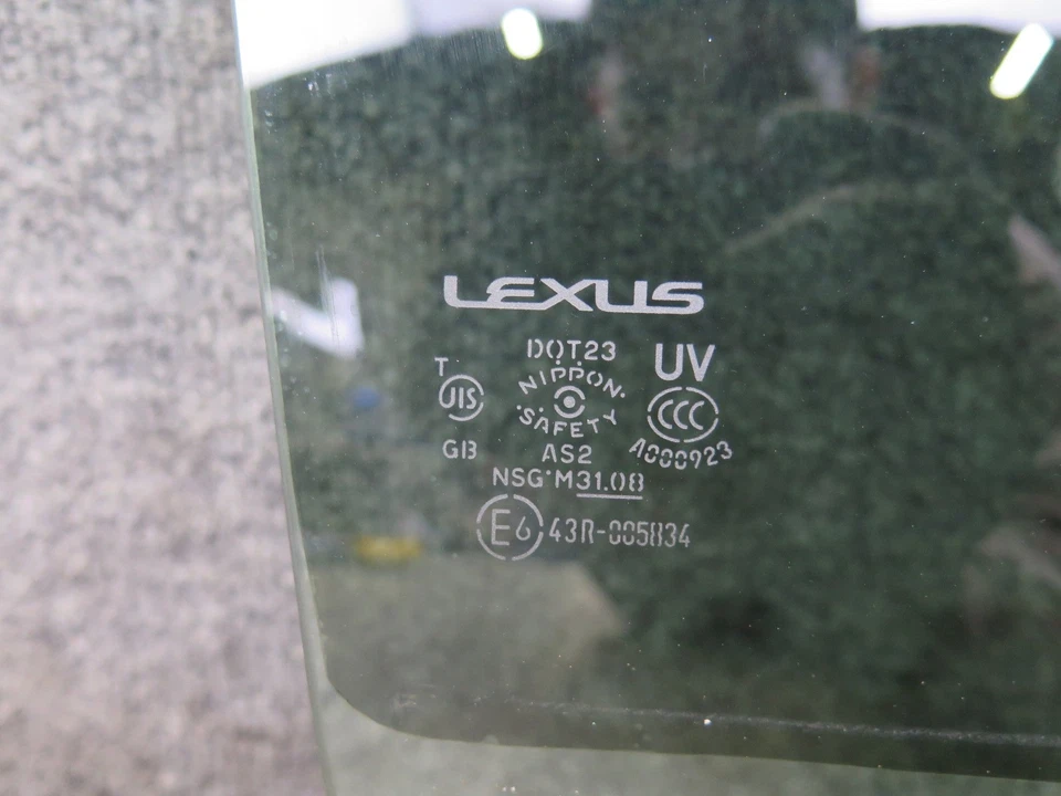 06-14 LEXUS IS250 IS350 IS-F SEDÁN PUERTA TRASERA DERECHA CRISTAL VENTANA OEM Foto 3 de 4