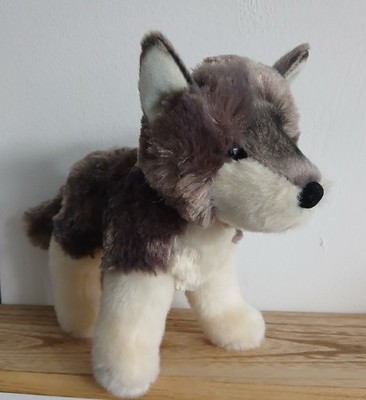 ''Ashes'' Wolf Plüschtier Kuscheltier 20-26 cm neuwertig, Douglas Cuddle Toys