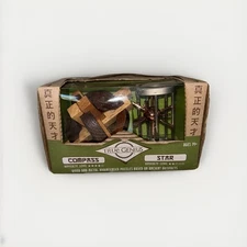 True Project Genius Compass Star Ages 14+ Two Puzzle Set Brain Teaser New NIP 