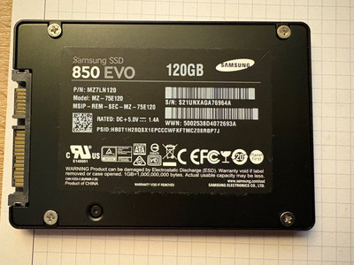 Samsung SSD 850 EVO SATA III 6gb/s 120gb MZ-75E120
