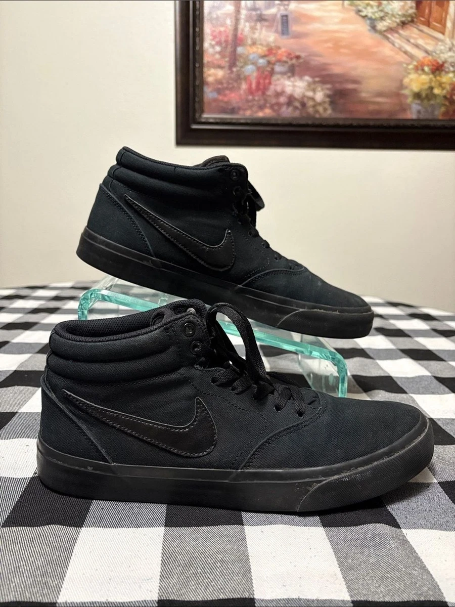 Nike SB Charge Mid Canvas shoes in triple black, Mens 10.5 Nike SB Charge Mid Canvas  main image 3