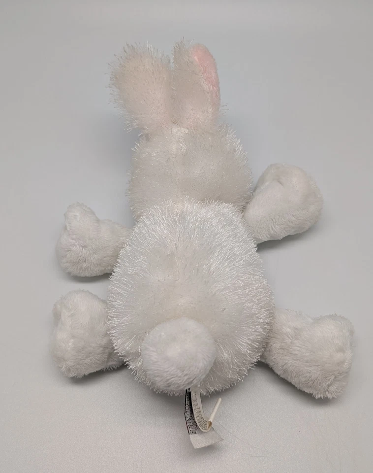 GANZ Lil Kinz White Rabbit HS078 - Bunny Plush Toy w/ Pink Ears - NO CODE - Image 3 of 4