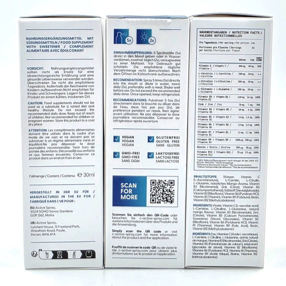 C Active Spray NEU Immunsystem, Energie, Vitalität Original Blitzversand - Bild 4 von 4