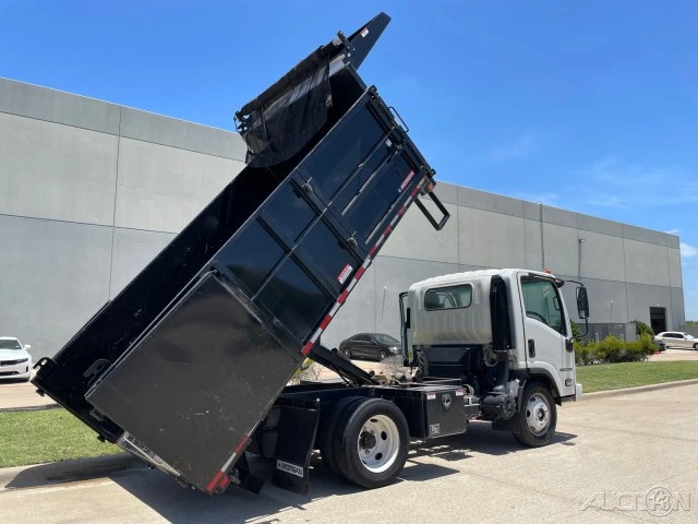 Isuzu NPR 2022 13 ft plataforma de volteo hidráulica 6,6 V8 sin CDL Landscape Ha Foto 2 de 4