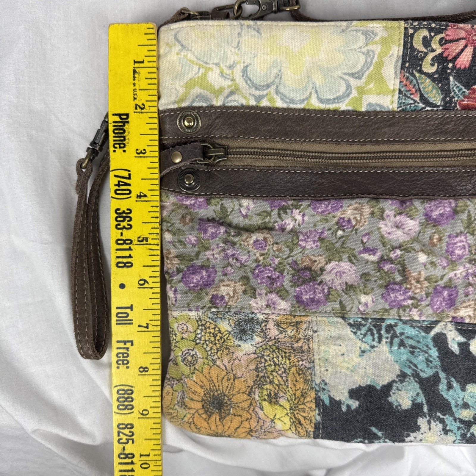 Myra Bag Patchwork Boho Canvas Patchwork Crossbod… - image 23