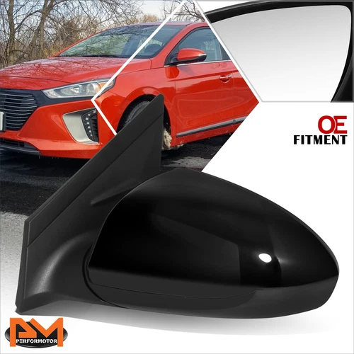 For 17-21 Ioniq Exc EV Factory Style Power Adjust Side Rear View Mirror Left