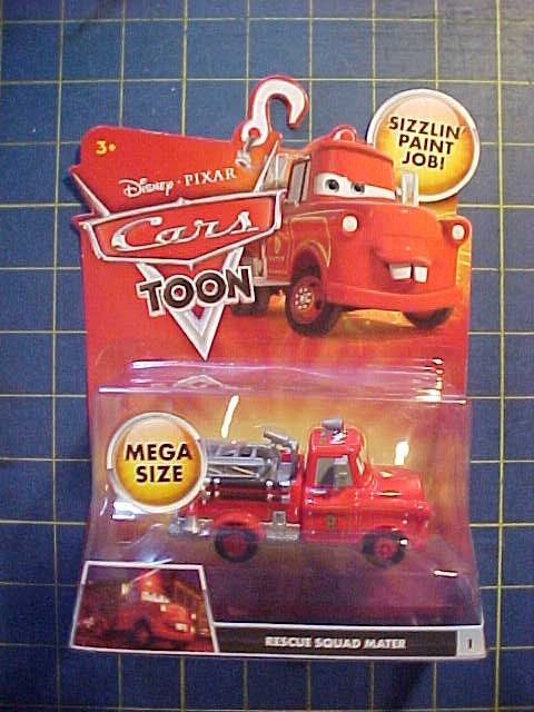 DISNEY PIXAR CARS TOON RESCUE SQUAD MATER FIRETRUCK #1! SIZZLIN