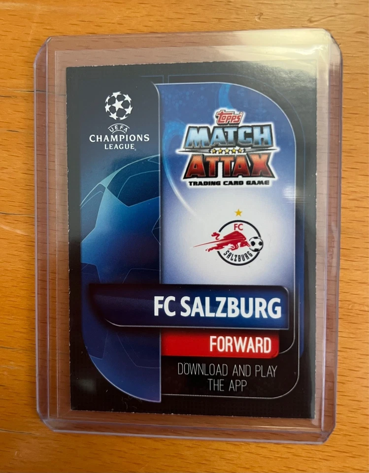 RARE ERLING HAALAND 2019/2020 ROOKIE Topps UCL Match Attax RB Salzburg #HH1 Card - Image 2 of 2