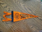 Vtg South High School Mini 12in Felt Pennant Cleveland Ohio — photo 1