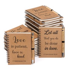 60 Pcs/30 Set Christian Gifts Spiral Notebooks Bulk Journals with Christian P...