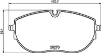 Bremsbelagsatz Scheibenbremse Hella Pagid 8DB 355 040-891 FüR VW Transporter T6