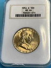 1954 D NGC MS 64 Franklin Half Dollar Old Holder