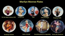 Lot of 9 Marilyn Monroe Collector Plates