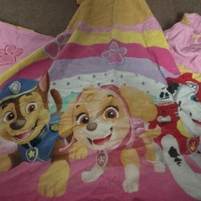 Nickelodeon PAW Patrol Kids Blanket Pink Polyester Chase Skye Marshall