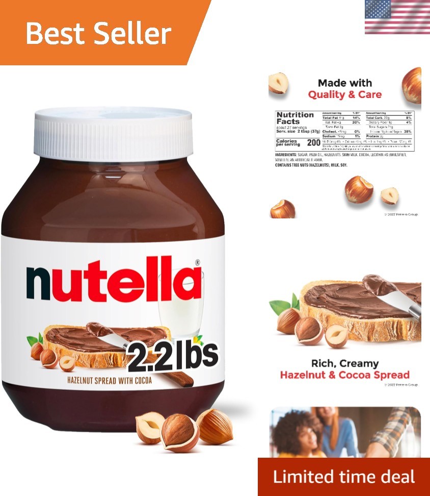 Rich & Creamy Hazelnut Cocoa Spread, 35.3 oz – Elevate Your Breakfast Ideas