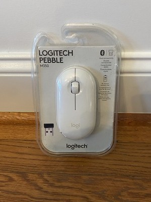 NEW LOGITECH PEBBLE M350 PORTABLE WIRELESS MOUSE COLOR: WHITE 910-005770