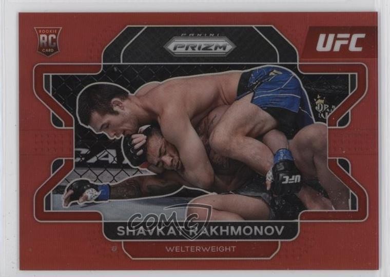 2022 Panini Prizm UFC Red Prizm 146/299 Shavkat Rakhmonov #80 1rr7