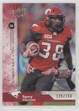 2018 Upper Deck CFL Red 125/150 Terry Williams #83 z6b