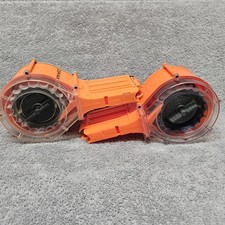 Nerf N-Strike Elite 25 Dart Ammo Drum Magazine Orange Lot of 2