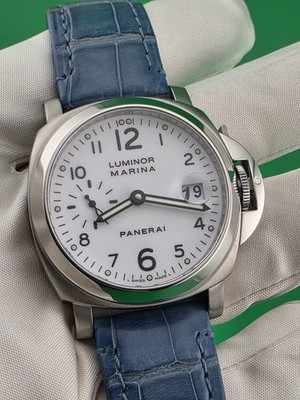 PANERAI LUMINOR MARINA PAM00049 40mm SS White Dial Automatic Date Pam 49