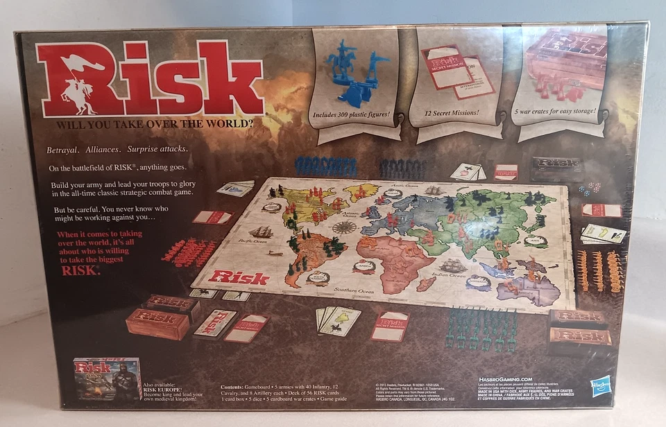 HASBRO RISK BOARD GAME BRAND NEW SEALED NIB 2015 - Image 2 of 2