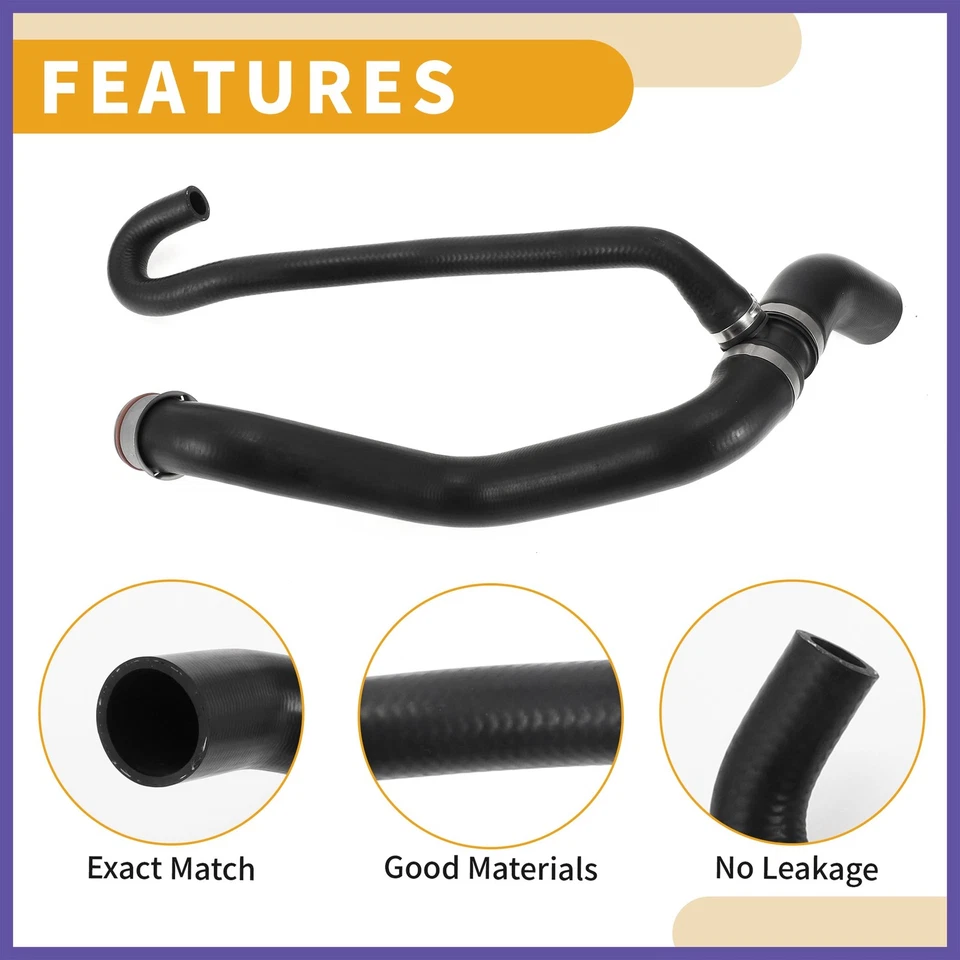 Radiator Hose for Mercedes-Benz R350 3.5L 2006-2011 A2515000075 Rubber Black - Image 4 of 4