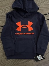 NWT Boys Under Armour Hoodie Navy Blue Size 5