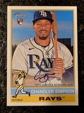CHANDLER SIMPSON 2025 Topps Heritage High Number Rookie #ROA-CH AUTO 🔥