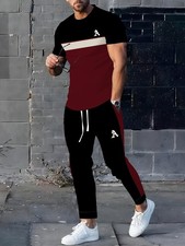 Men's Polyester Sportswear Elegant Casual Crew Neck Micro-Elastic Knitted